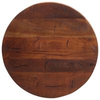 vidaXL Dessus de table Ø 50x2,5 cm rond bois massif de récupération