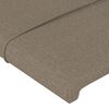 vidaXL Sommier &agrave; lattes de lit avec matelas Taupe 100x200 cm Tissu