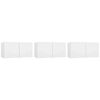vidaXL Meubles TV suspendus 3 pcs Blanc 60x30x30 cm