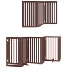 vidaXL Barri&egrave;re pour chien porte pliable 12 panneaux bois de peuplier