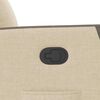vidaXL Fauteuil inclinable Cr&egrave;me Tissu