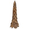 vidaXL Sapin de No&euml;l Marron 111 cm Bois de teck massif