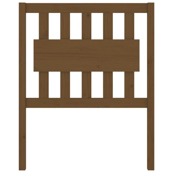 vidaXL Tête de lit Marron miel 80,5x4x100 cm Bois massif de pin