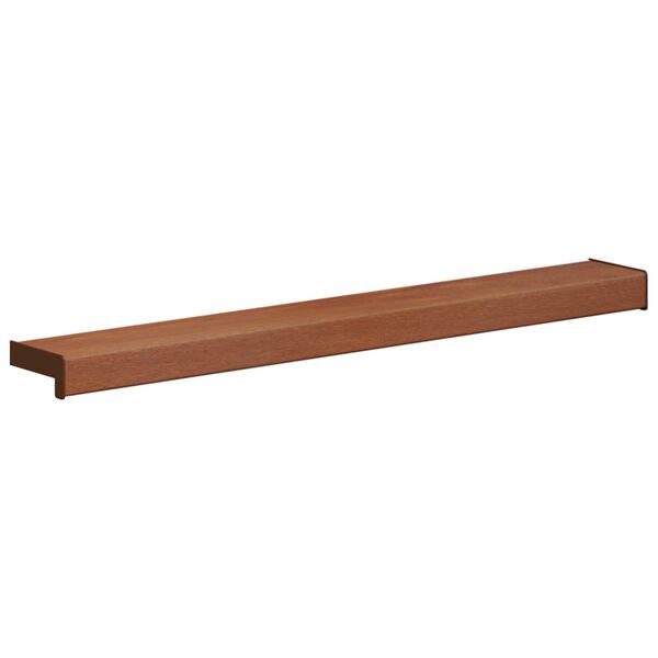 vidaXL Appui de fen&ecirc;tre Bois Brun 60 x 15 x 4,5 cm PVC