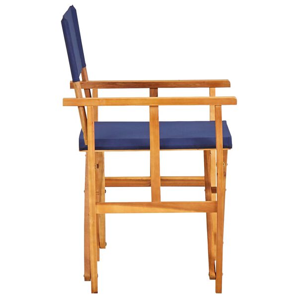vidaXL Chaises de metteur en sc&egrave;ne lot de 2 Bois massif d'acacia bleu