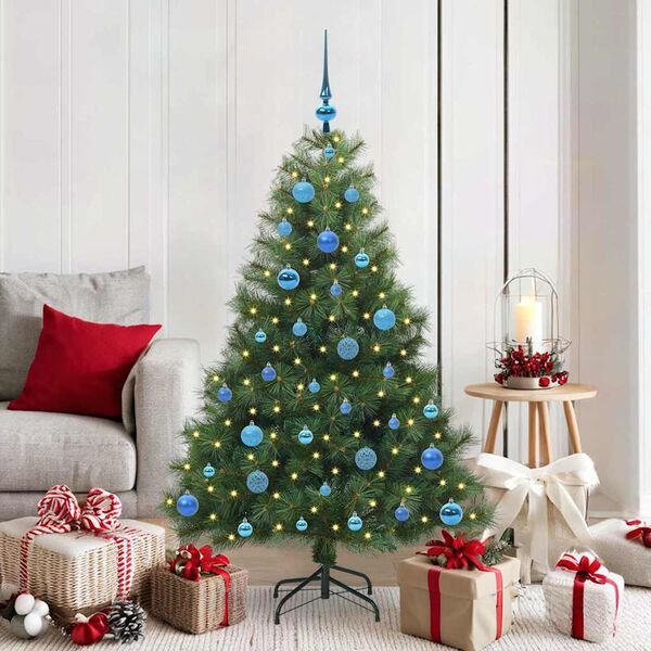vidaXL Sapin de No&euml;l artificiel avec 150 LED Vert 150 cm PE et PVC