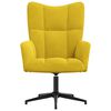 vidaXL Chaise de relaxation Jaune moutarde Velours
