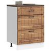 vidaXL Armoire de cuisine Lucca vieux bois bois ing&eacute;nierie