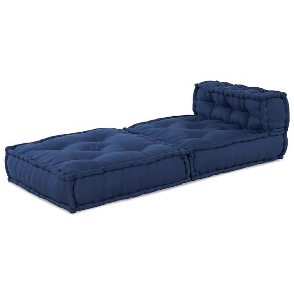 vidaXL Canap&eacute; modulaire Indigo 70 x 70 x 56 cm tissu