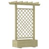 vidaXL Jardini&egrave;re pergola 162 x 56 x 204 cm Bois