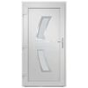 vidaXL Porte d'entr&eacute;e anthracite 88x200 cm PVC
