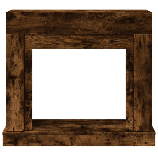 VidaXL Cadre de cheminée chêne fumé 100x30x87,5 cm bois d'ingénierie