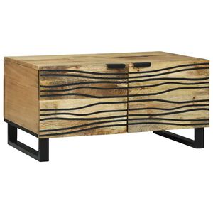 vidaXL Table basse Naturel 80 x 50 x 40 cm Bois d'ing&eacute;nierie