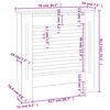 vidaXL Cache-radiateur MDF 78 cm