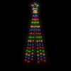 vidaXL Sapin de No&euml;l avec piquet Color&eacute; 108 LED 180 cm