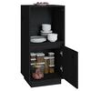 vidaXL Buffet noir 38x35x80 cm bois massif de pin