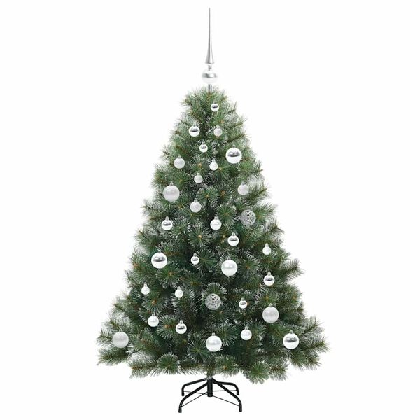 vidaXL Sapin de No&euml;l artificiel avec 150 LED Vert 120 cm PE et PVC