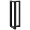 vidaXL Pieds de table de bar en forme de T, 2 pièces, noir, 40 x 35 x (100-101) cm, acier