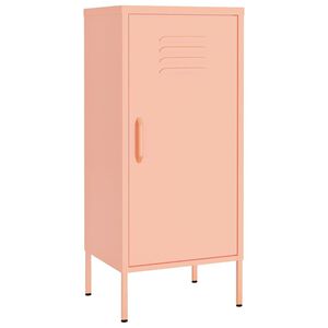 vidaXL Armoire de rangement Rose 42,5x35x101,5 cm Acier