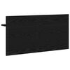 vidaXL Porte-manteau mural avec &eacute;tag&egrave;re Ch&ecirc;ne noir 80 x 40 x 12 cm