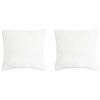 vidaXL Oreiller 2 pc 60 x 60 cm Fibre de bambou Blanc