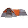 vidaXL Tente de camping 5 personnes gris et orange imperméable