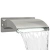 vidaXL Cascade de piscine avec LED Acier Inox 304 30 x 9 x 26 cm