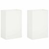 vidaXL Cache-pot de jardin 2 pc Blanc 50 x 30 x 75 cm