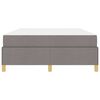 vidaXL Cadre de lit avec matelas Taupe 160 x 200 cm tissu