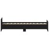 vidaXL Cadre de lit sans matelas ch&ecirc;ne noir 90x190 cm bois ing&eacute;nierie