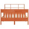 vidaXL Cadre de lit sans matelas cire marron 120x190cm bois pin massif