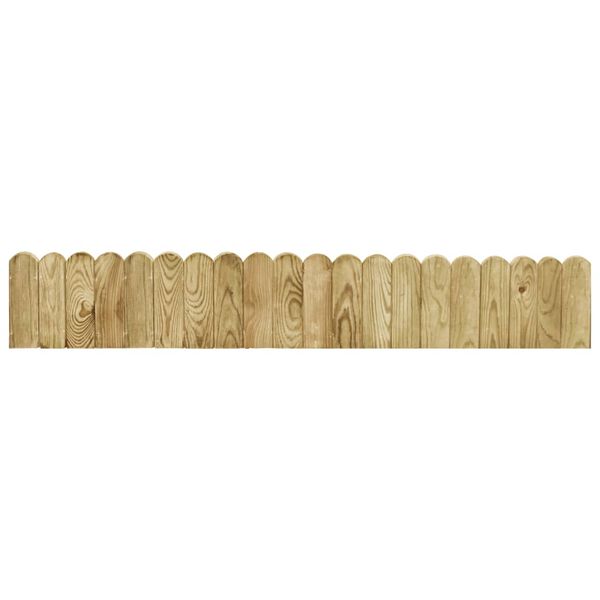 vidaXL Rouleau de bordure Vert 120 cm Bois de pin imprégné