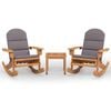 vidaXL Ensemble de salon de jardin Adirondack 3 pcs bois acacia solide