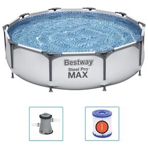 Bestway Ensemble de piscine Steel Pro MAX 305x76 cm