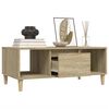 vidaXL Table basse Chêne sonoma 90x50x36,5 cm Bois d'ingénierie