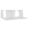 vidaXL Ensemble de meubles TV 3 pcs Blanc Bois d'ingénierie