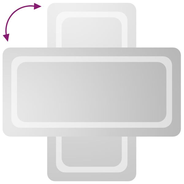 vidaXL Miroir de salle de bain &agrave; LED 40x80 cm