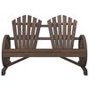 vidaXL Chaise de jardin Adirondack 2 places bois de sapin massif