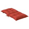 vidaXL Coussins de chaise &agrave; dossier bas lot de 4 rouge m&eacute;lang&eacute; tissu