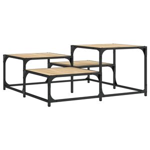 vidaXL Table basse ch&ecirc;ne sonoma 87,5x87,5x40 cm bois d'ing&eacute;nierie