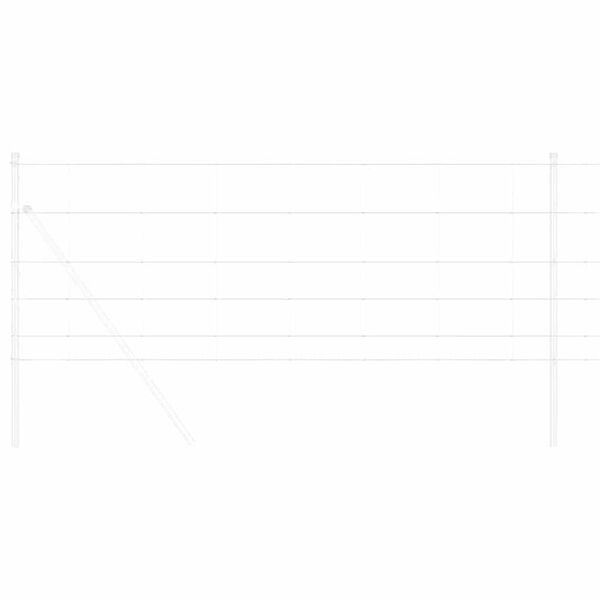 vidaXL Clôture de prairie Argent 25 x 0.8 m Acier galvanisé