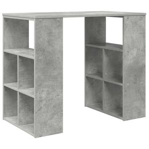 vidaXL Bureau Gris b&eacute;ton Bois d'ing&eacute;nierie 90 x 50 x 75 cm