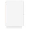 vidaXL Armoire de chevet avec lumi&egrave;res LED blanc bois d'ing&eacute;nierie