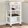 vidaXL Chariot de cuisine MONZA 48x40x88,5 cm bois massif de pin