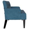 vidaXL Banc Chesterfield Bleu 112 x 65,5 x 75 cm Velours
