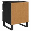 vidaXL Cabinet de chevet Ch&ecirc;ne noir 40 x 35 x 50 cm Bois d'ing&eacute;nierie