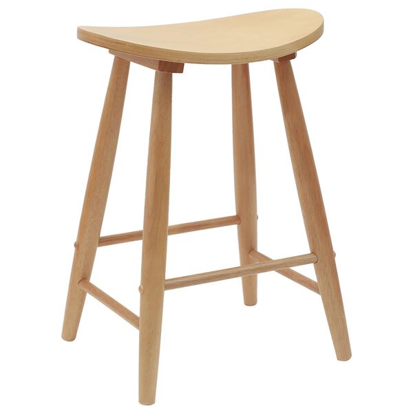 vidaXL Chaises de salle &agrave; manger 2 pcs Naturel 46 x 37 x 63 cm