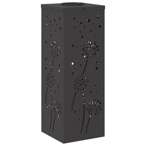 vidaXL Lumi&egrave;re de chemin LED solaire 2 pcs Noir Acier lamin&eacute; &agrave; froid