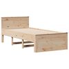 vidaXL Lit bibliothèque sans matelas 90x190 cm bois de pin massif