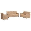vidaXL Ensemble de Canap&eacute;s 3 pcs Cappuccino Simili cuir